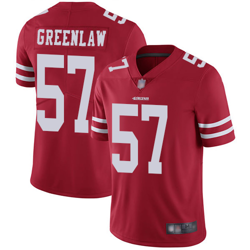 San Francisco 49ers Limited Red Men Dre Greenlaw Home NFL Jersey #57 Vapor Untouchable->san francisco 49ers->NFL Jersey